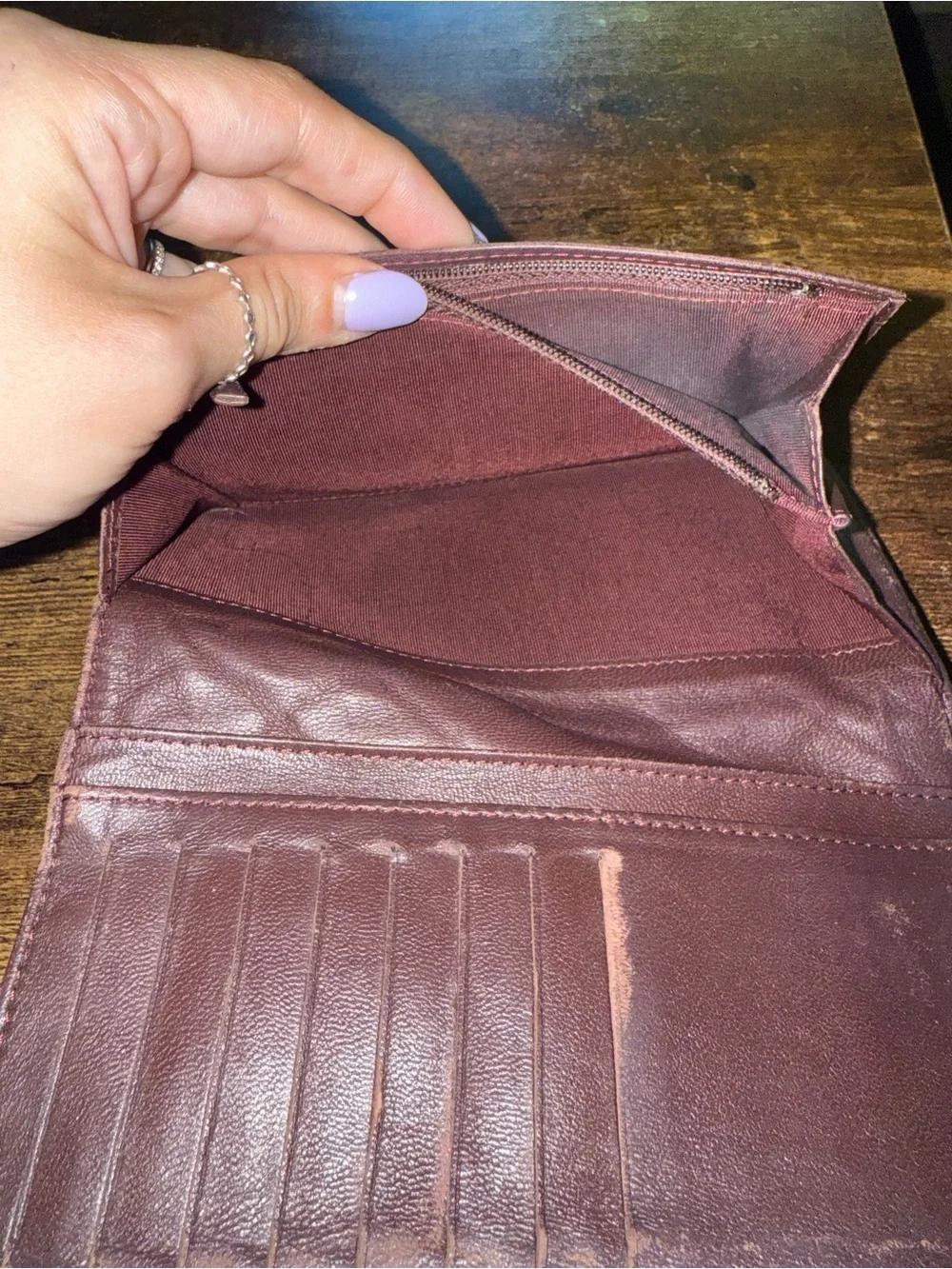 CHANEL Black Quilted Open Flap Wallet